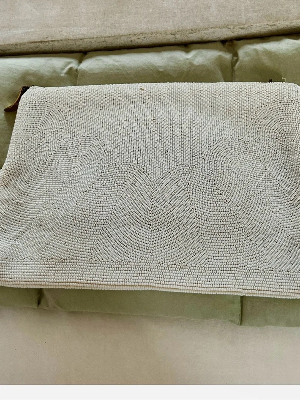 Crystal-Embellished Silver Evening Bag